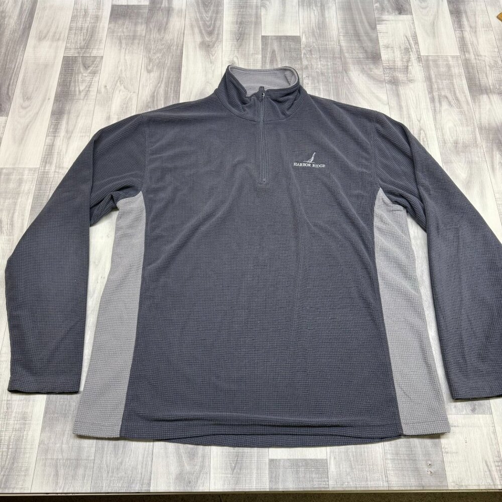 ✅Mens XL Landway Fleece 1/4 Zip Pullover Sweatshirt Harbor Ridge Embroidered